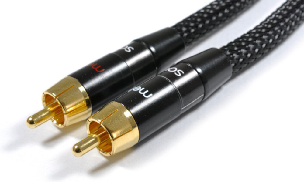 Kabel 2x RCA - 2x RCA MELODIKA 1.0 m złącza długość kompatybilność połączenie