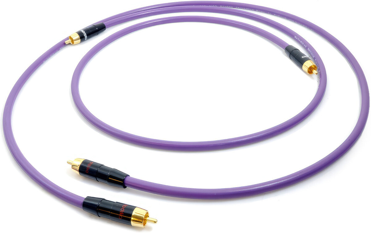 Kabel 2x RCA - 2x RCA MELODIKA 0.75 m konstrukcja typ miedź materiał czystość przekrój