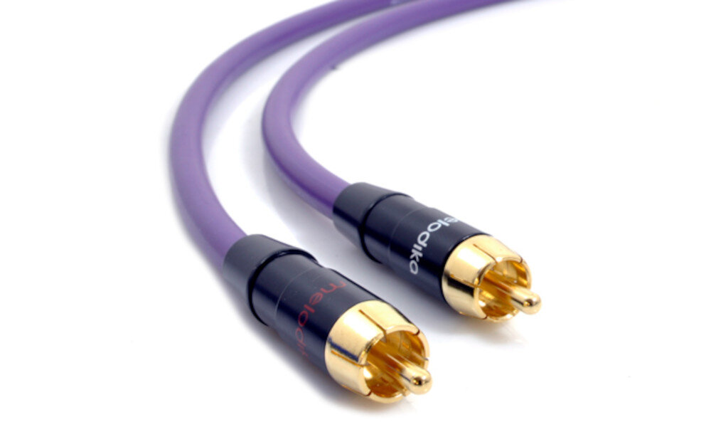 Kabel 2x RCA - 2x RCA MELODIKA 0.75 m złącza długość kompatybilność połączenie