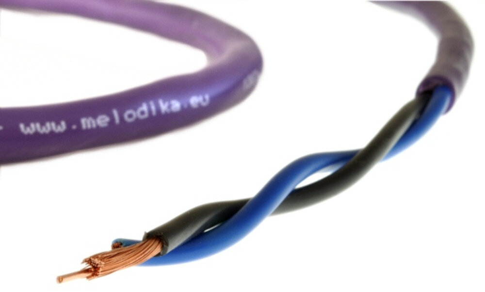 Przewód głośnikowy 2x2.5mm2 MELODIKA 2.5 m materiał jakość konstrukcja zastosowanie średnica