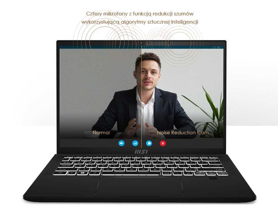 Laptop MSI Summit E14 Flip Evo A12MT - Noise Reduction Cam