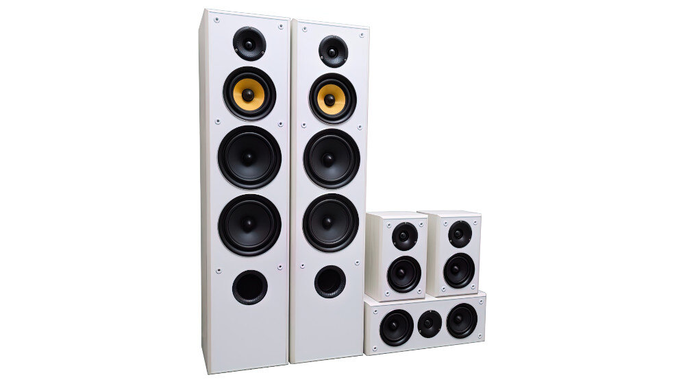 Kino domowe ONKYO TX-SR393DAB-B + TAGA TAV-606 - kolumny