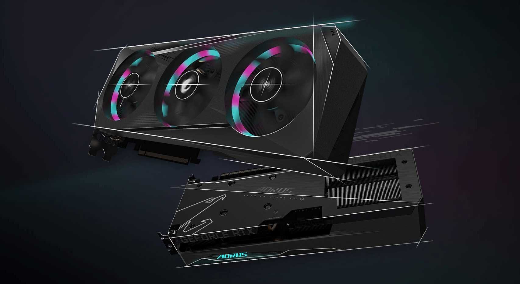 Karta graficzna GIGABYTE Aorus GeForce RTX 3050 Elite 8GB - Neonpunk