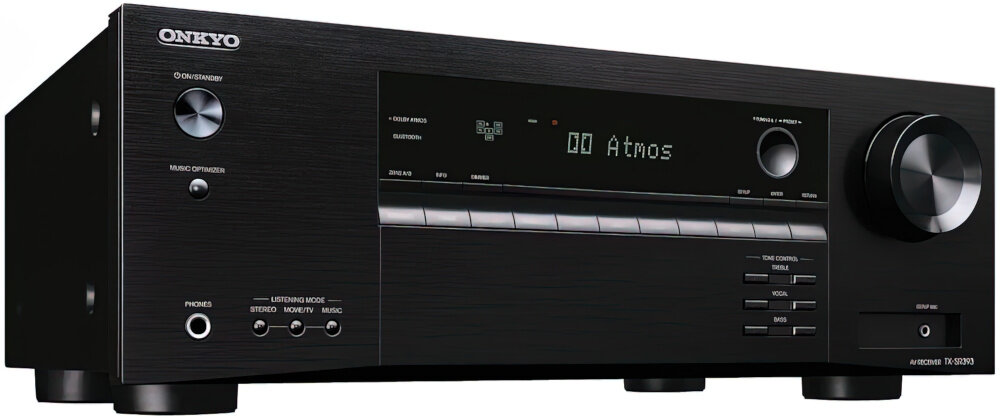 Kino domowe ONKYO TX-SR393DAB-B + JAMO S-807 HCS  - łączność