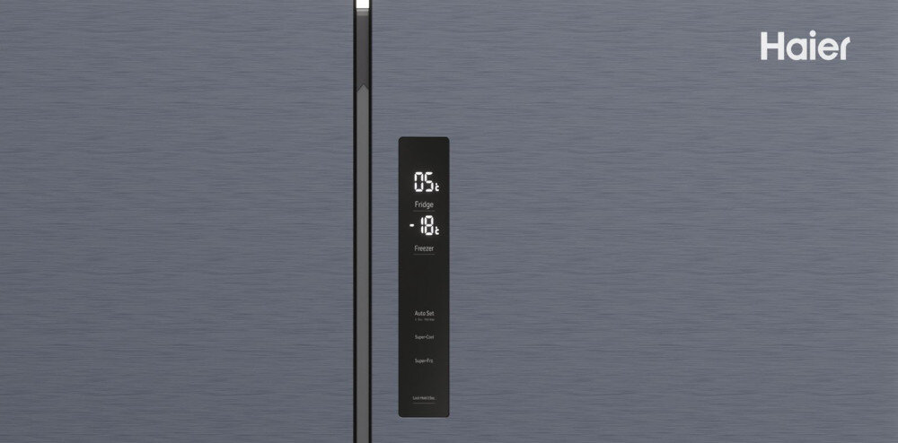 Lodówka HAIER HCR5919ENMB Side by side Nofrost panel sterowanie