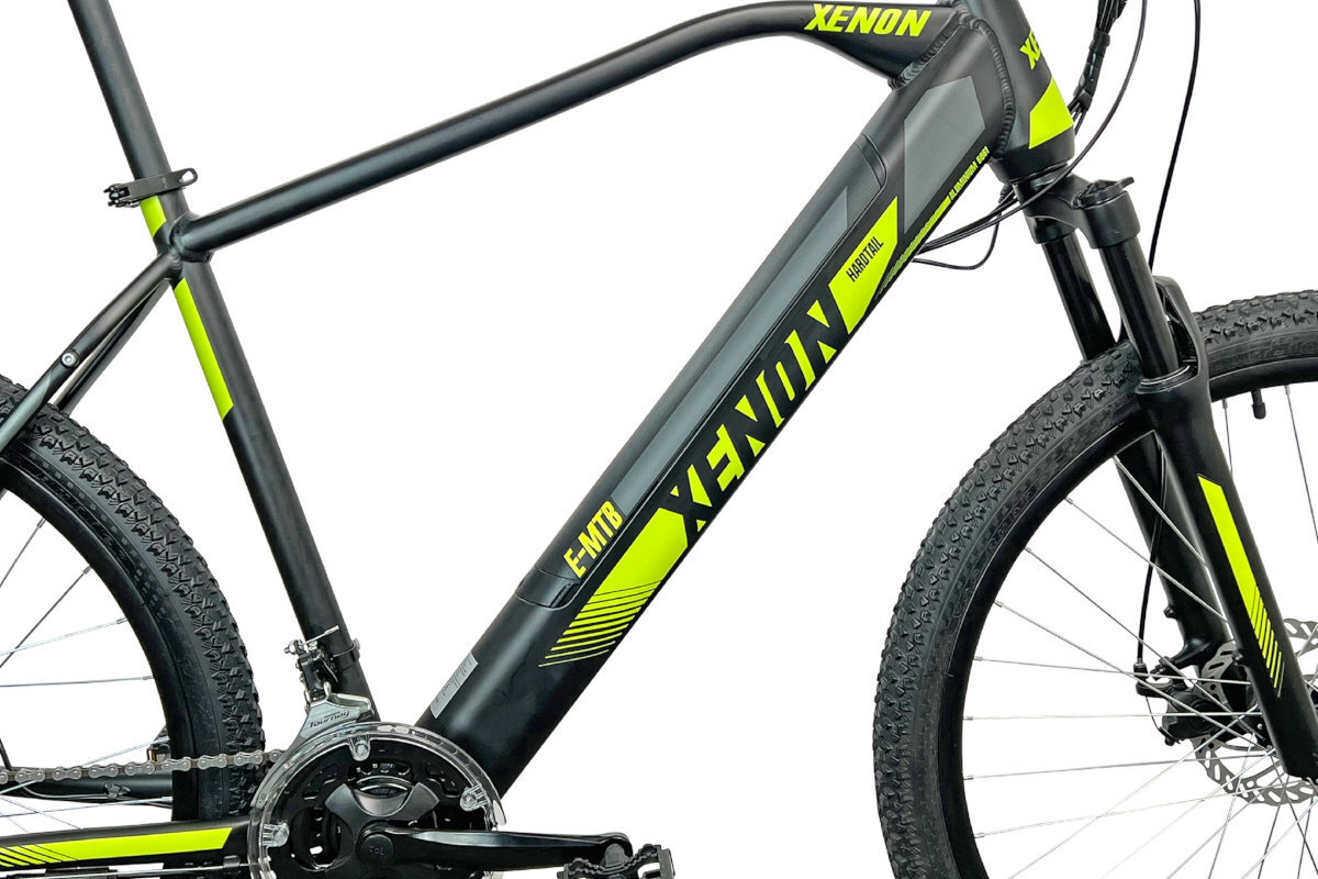 ROWER ELEKTRYCZNY MTB ESPERIA E960 XENON 27,5 SZARO-CZANO-ŻÓŁTE M45 18 odporna rama