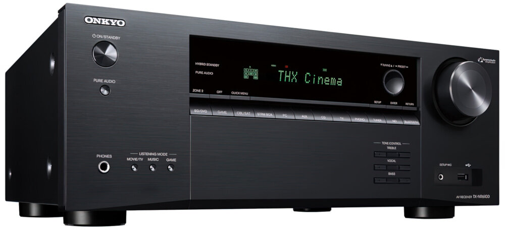 Kino domowe ONKYO TX-RN6100B + TAGA TAV-606 - dźwięk