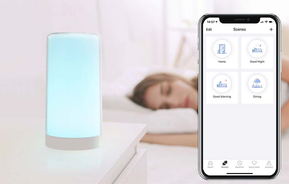 Lampka biurkowa MEROSS MSL430HK (EU) aplikacja harmonogramy funkcje