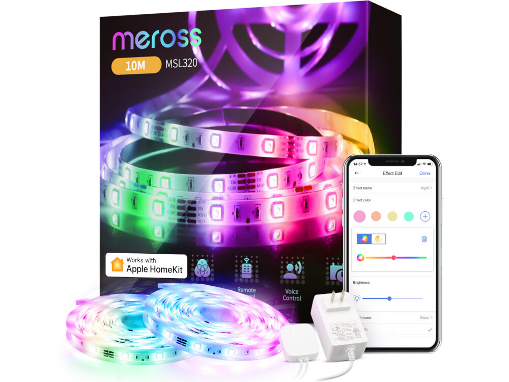 Taśma LED MEROSS MSL320 10 m Wi-Fi elementy zestaw
