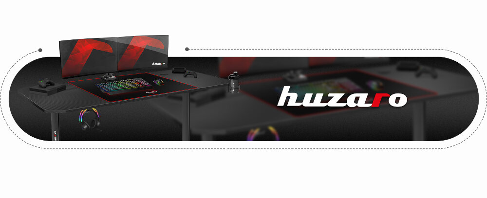 Biurko HUZARO Hero 4.7 wytrzymały smukly blat