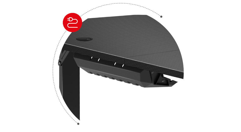 Biurko HUZARO Hero 4.7 organizer na przewody