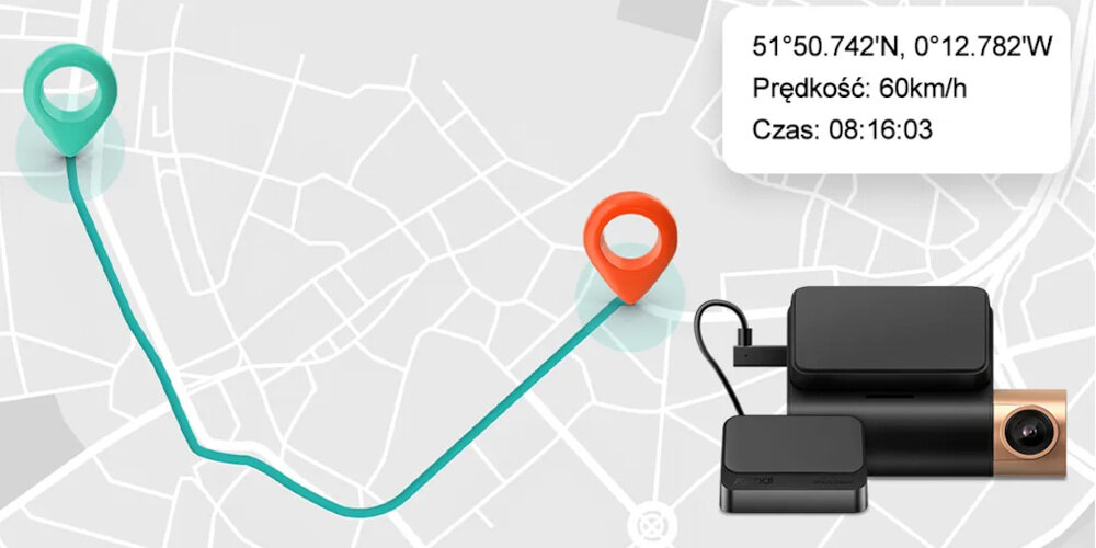 Wideorejestrator 70MAI Dash Cam Lite 2 D10  - gps