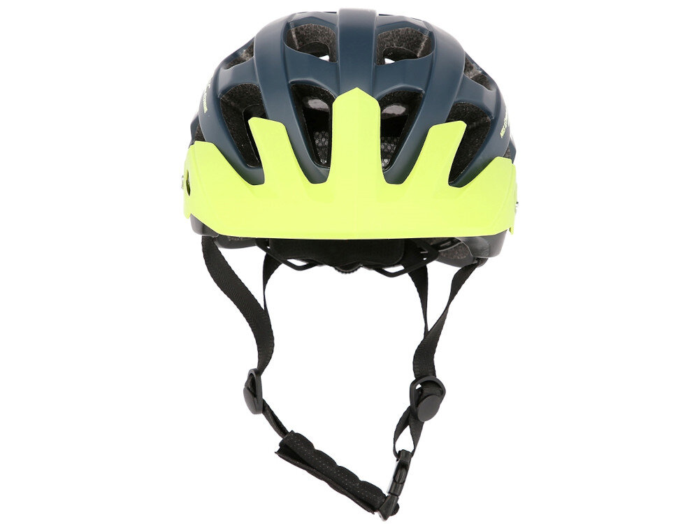 Kask rowerowy NILS EXTREME MTW208 Granatowo-zielony MTB (rozmiar L) rozmiar L dla osób dorosłych bezpieczeństwo komfort
