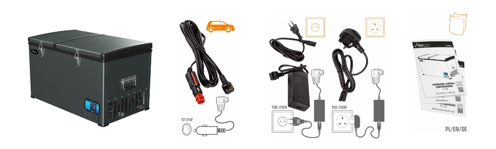 Lodówka YETICOOL KL100 zestaw akcesoria komplet wyposazenie