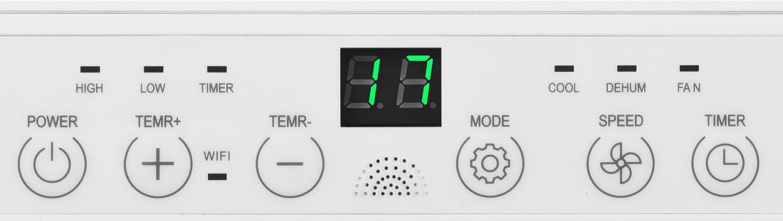 Klimatyzator ACTIVEJET KPS-7000APP wbudowany panel sterowania programowalny timer