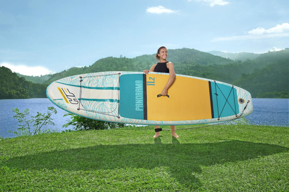 Deska SUP BESTWAY Panorama 240 x 89 x 15 cm obciązenie wielkość strefa bagażowa