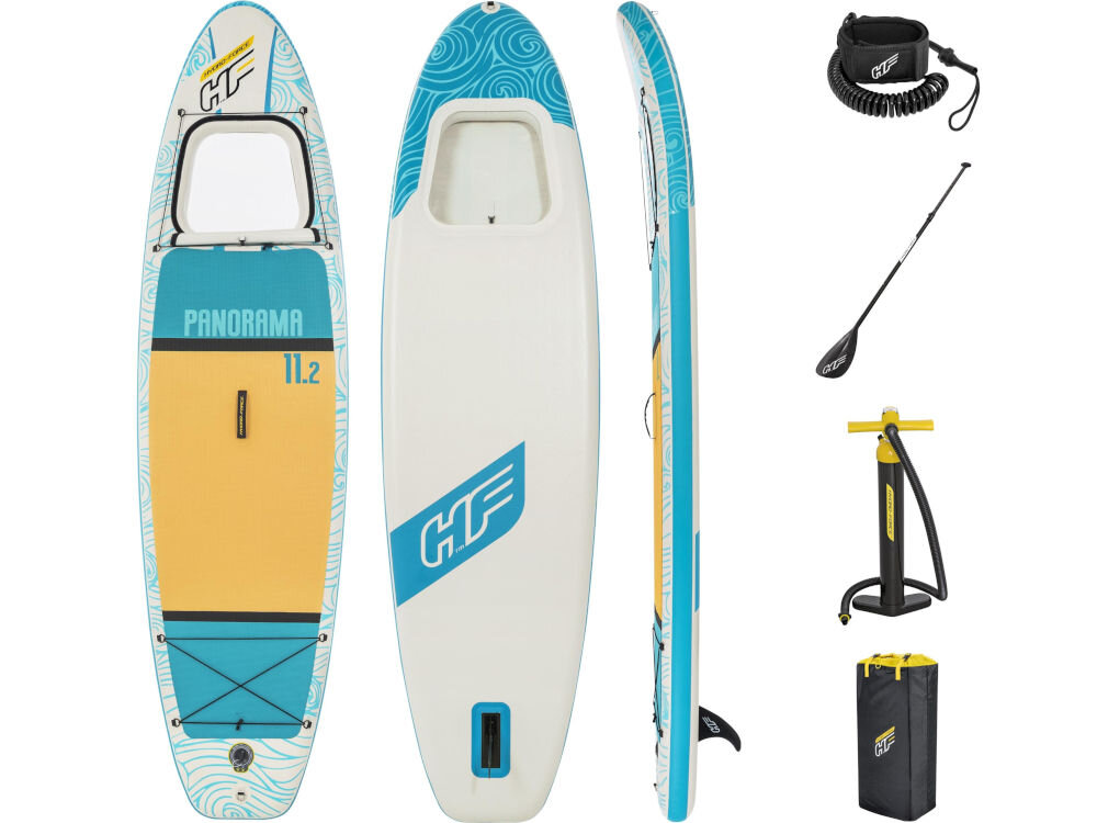 Deska SUP BESTWAY Panorama 240 x 89 x 15 cm elementy zestaw