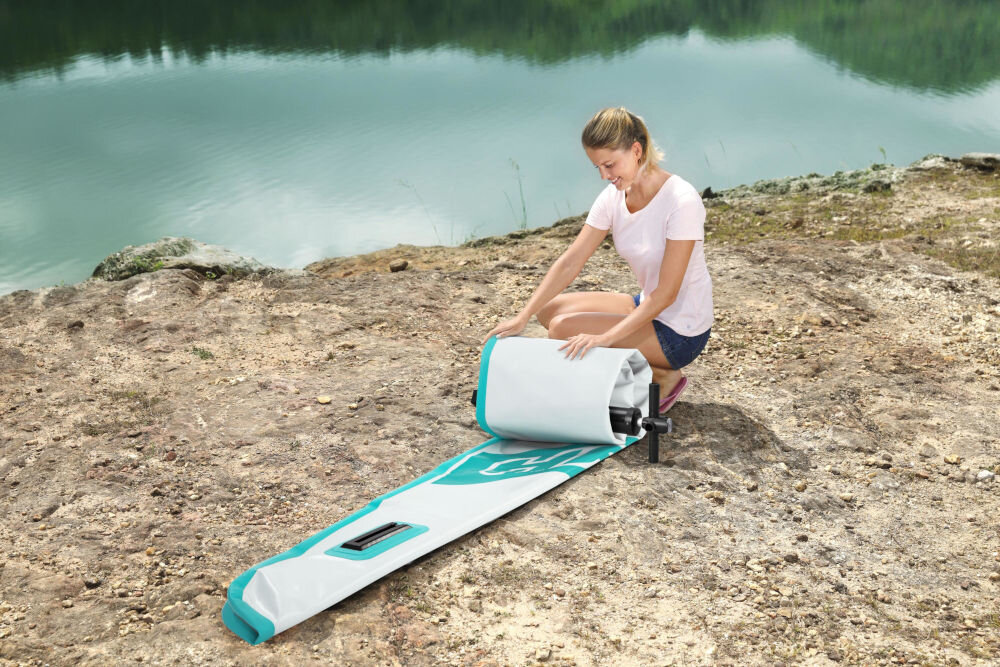 Deska SUP BESTWAY Aqua Glider 320 x 79 x 12 cm obciązenie wielkość strefa bagażowa