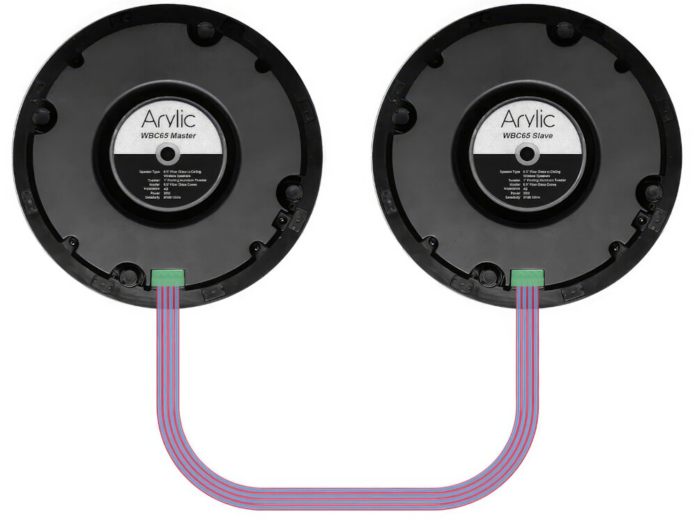 Głośniki instalacyjne ARYLIC WBC65 - kompaktowe wymiary