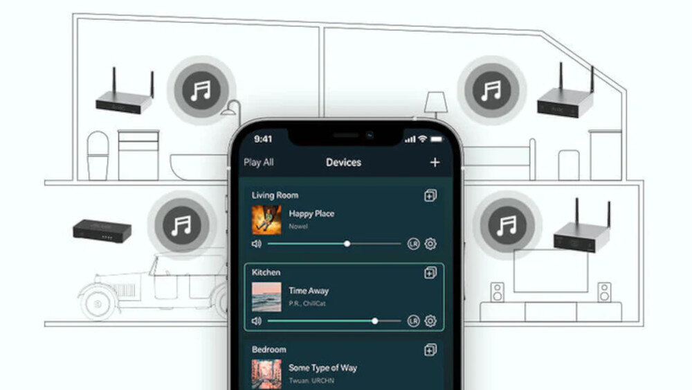 Odtwarzacz sieciowy ARYLIC SA100  - aplikacja
