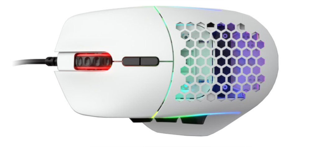 Mysz GLORIOUS PC Gaming Race Model I White funkcjonowanie z kablem USB