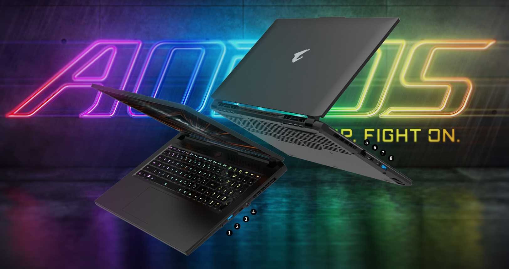 Laptop GIGABYTE 17X XES - USB 