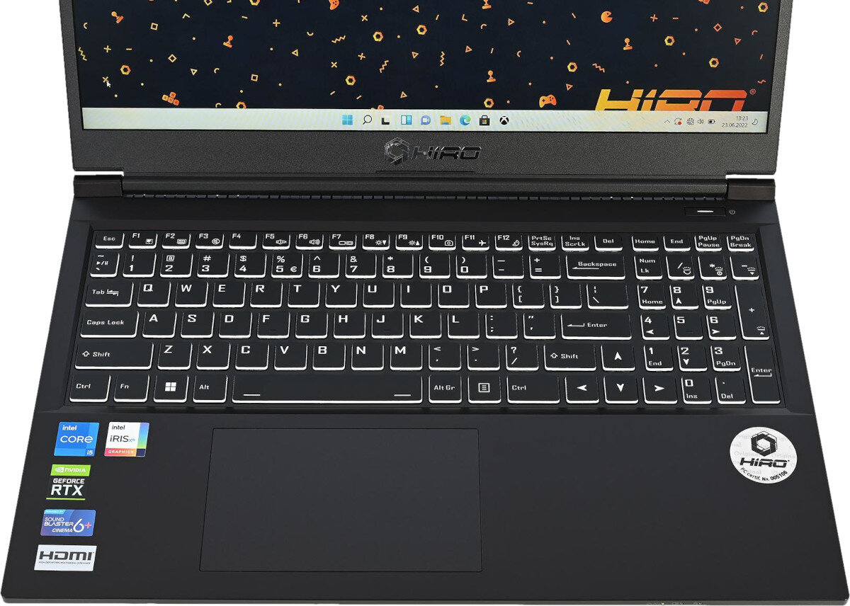 Laptop HIRO X550 dysk SSD pojemność