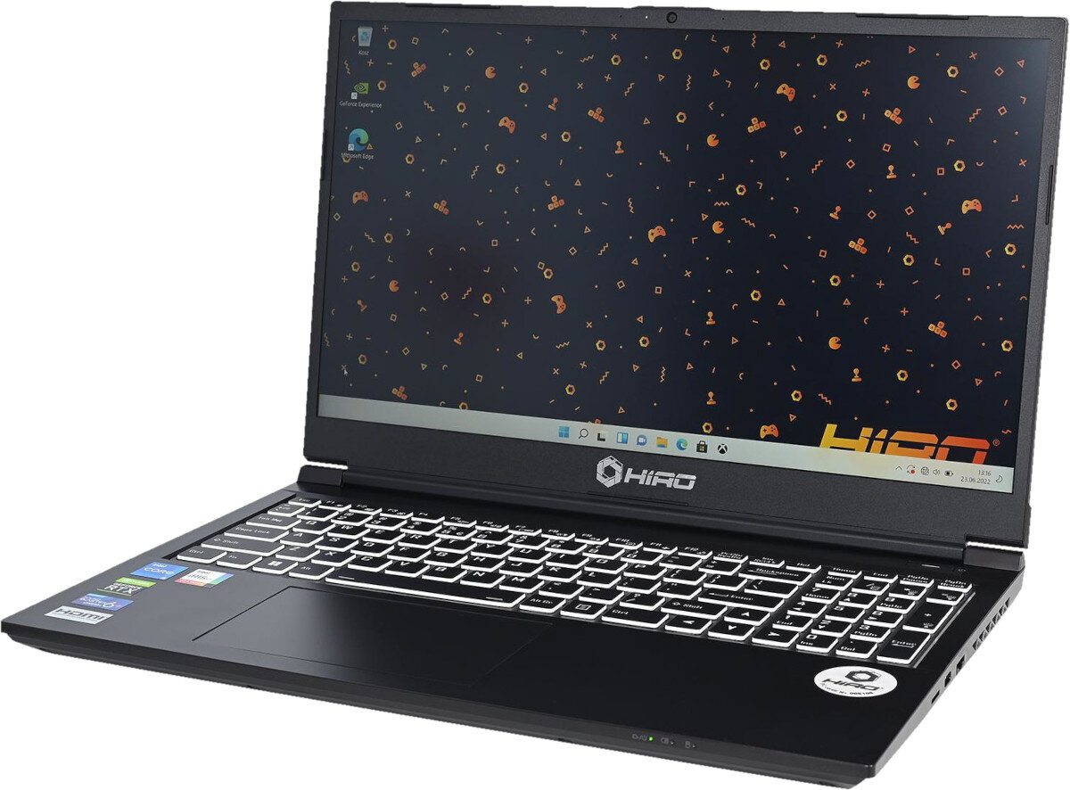 Laptop HIRO X550 częstotliwość odświeżanie obraz