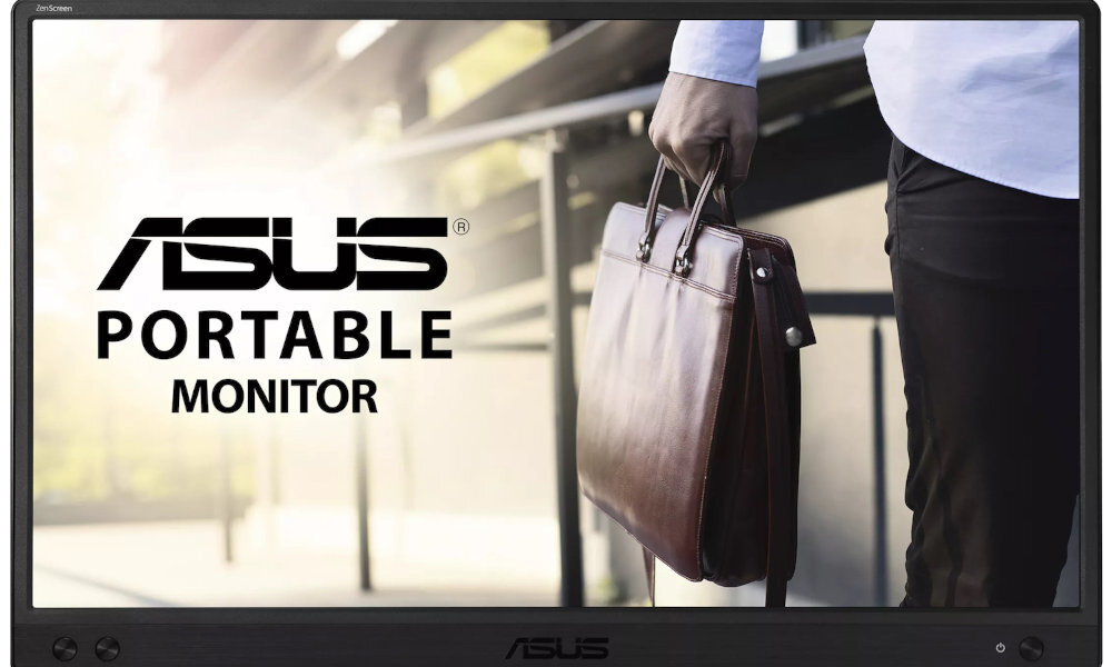 Monitor ASUS ZenScreen MB166C 15.6 cali 1920x1080px IPS przenośny mobilny uniwersalny windows okablowanie wyposażenie lekoość szegóły