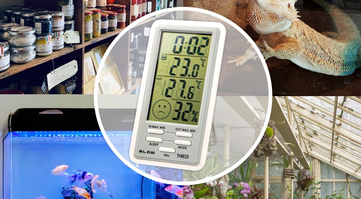 Stacja pogody BLOW TH803 wysoka jakość pomiar temperatury pomiar wilgotności powietrza Czytelny wyświetlacz Prosta wygodna obsługa