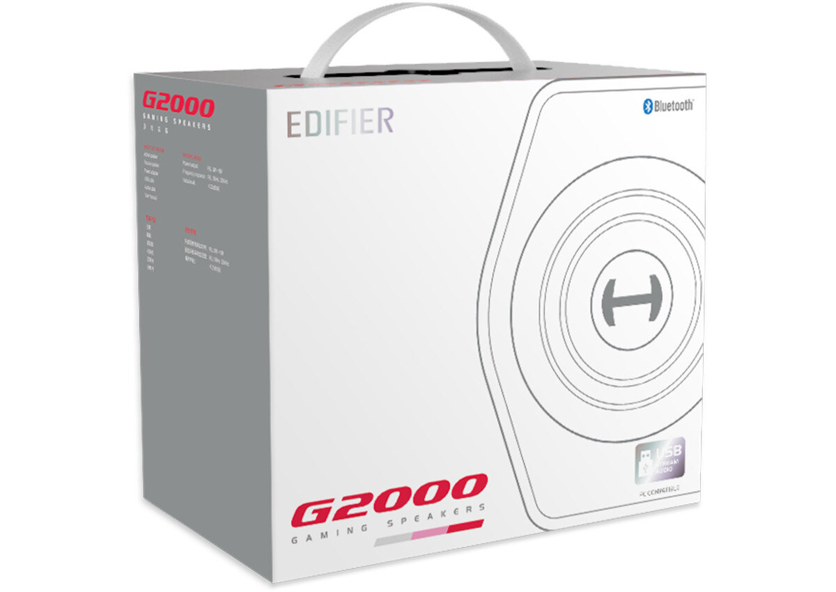 Glosniki EDIFIER Hecate G2000 Bialy zawartosc opakowania