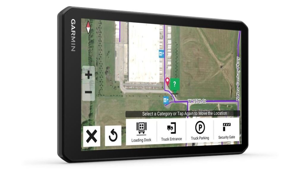 Nawigacja GARMIN Dezl LGV710 MT-D Europa mapa trasa przejazd prędkość aktualizacja zasilanie ekran przekątna montaż uchwyt łączność samochód z navigacji