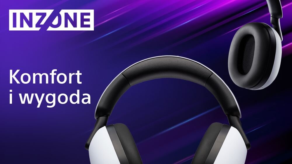 Słuchawki SONY H9 INZONE wygoda stabilność komfort izolacja akustyczna
