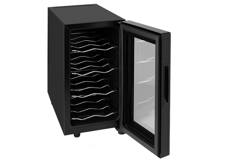 Hyundai pojemność chłodziarka wino przechowywanie butelka półka szklane drzwi podświetlenie led kompaktowe wymiary ozdoba wnętrze