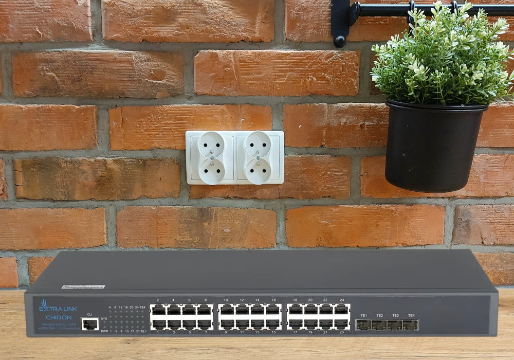 Switch EXTRALINK Chiron EX.19720 sieć działanie potrzeby szybkość uniwersalność