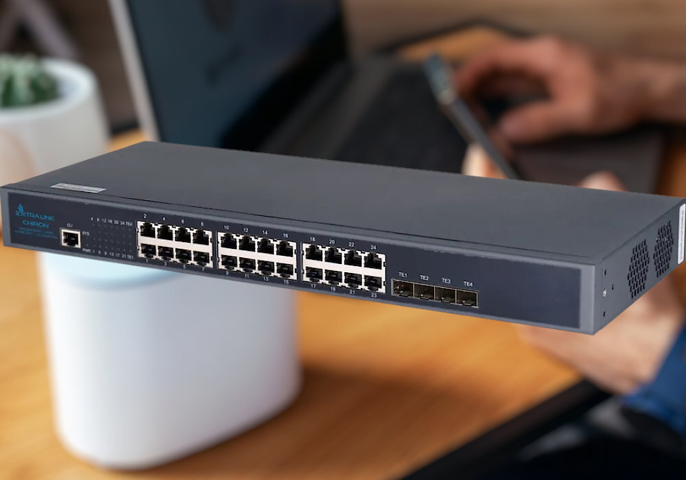 Switch EXTRALINK Chiron EX.19720 sieć działanie potrzeby szybkość uniwersalność