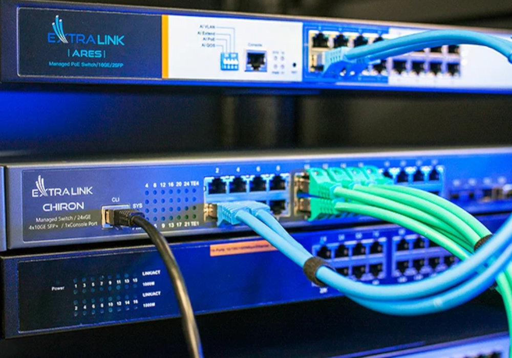Switch EXTRALINK Chiron Pro EX.19737 sieć działanie potrzeby szybkość uniwersalność