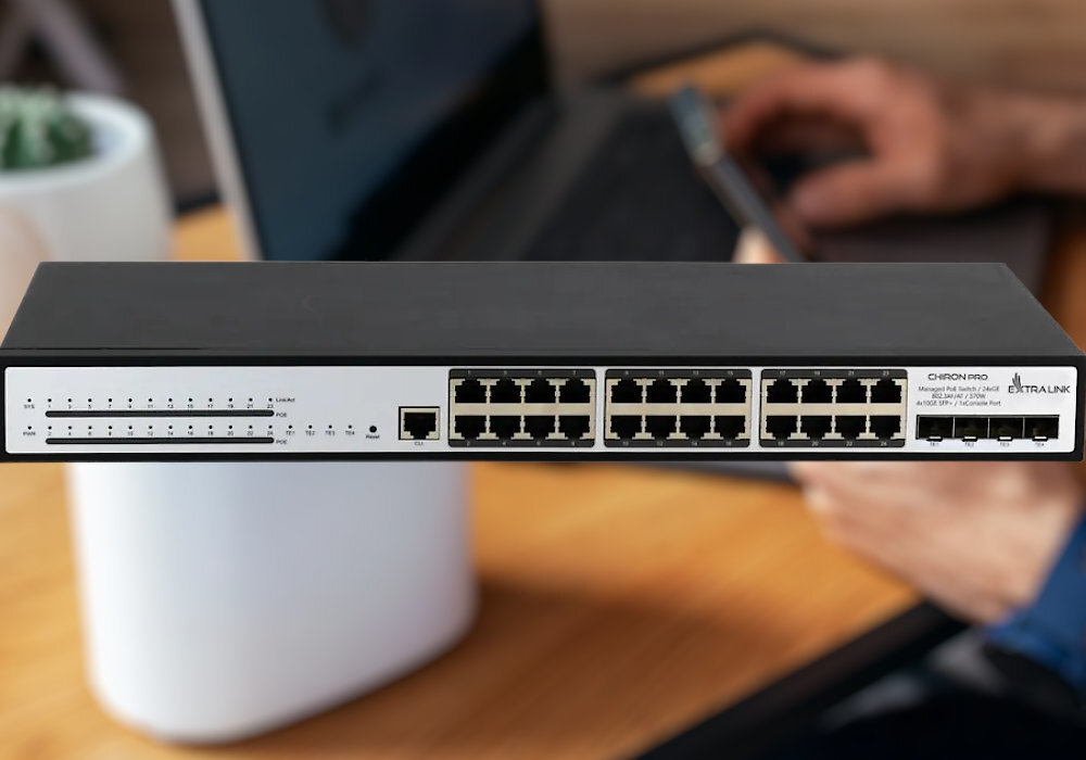 Switch EXTRALINK Chiron Pro EX.19737 sieć działanie potrzeby szybkość uniwersalność