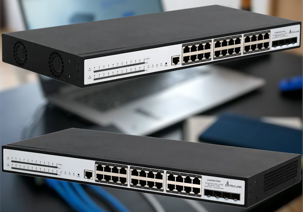Switch EXTRALINK Chiron Pro EX.19737 sieć działanie potrzeby szybkość uniwersalność