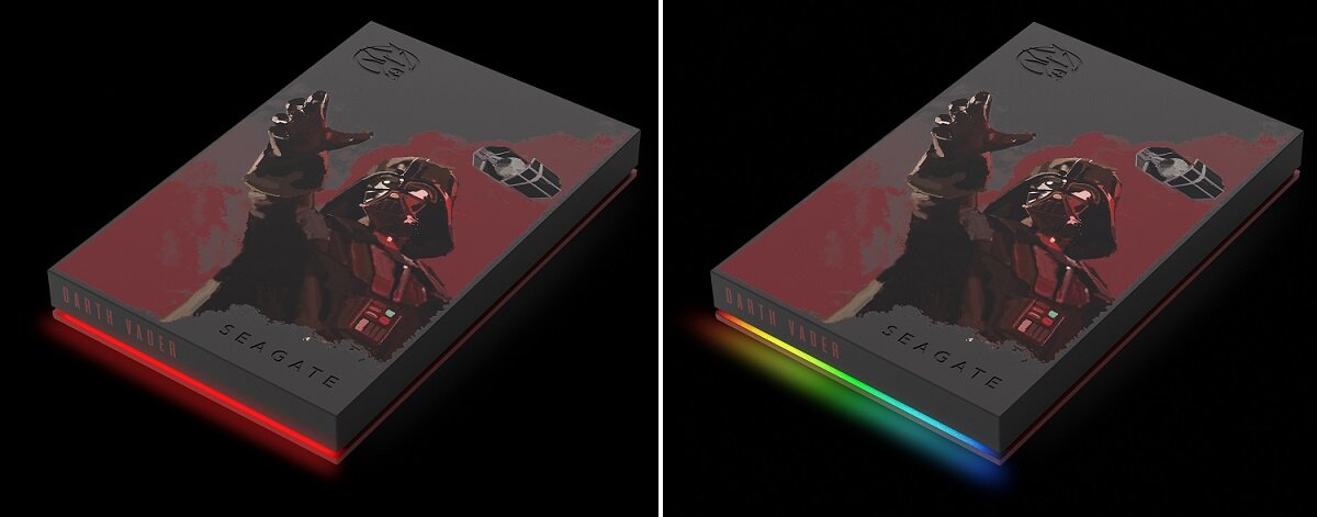Dysk SEAGATE FireCuda Star Wars SE 2TB HDD Darth Vader Han Solo Luke Skywalker wytrzymały gaming Imperium Gier licencjonowany prędkość Łatwa konfiguracja wytrzymała obudowa