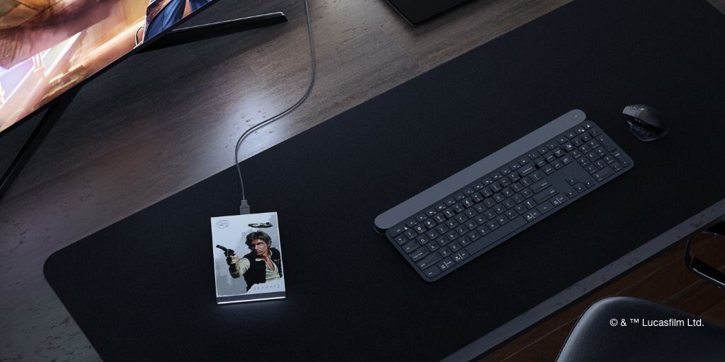 Dysk SEAGATE FireCuda Star Wars SE 2TB HDD Darth Vader Han Solo Luke Skywalker wytrzymały gaming Imperium Gier licencjonowany prędkość Łatwa konfiguracja wytrzymała obudowa