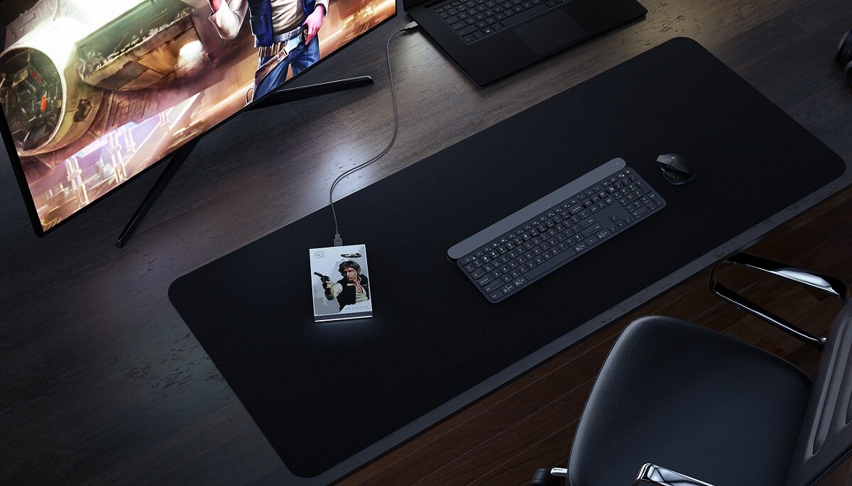 Dysk SEAGATE FireCuda Star Wars SE 2TB HDD Darth Vader Han Solo Luke Skywalker wytrzymały gaming Imperium Gier licencjonowany prędkość Łatwa konfiguracja wytrzymała obudowa