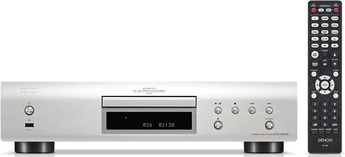 Odtwarzacz CD DENON DCD-900NE Srebrny obslugiwane formaty plikow