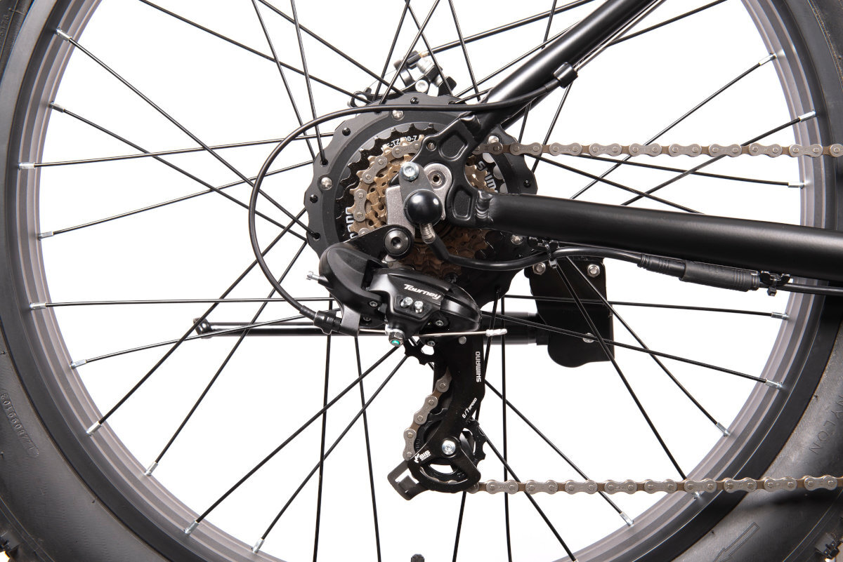 ROWER ELEKTRYCZNY MTB I-BIKE SNOW 26 CZARNY M44 17 biegi dla kazdych warunkow