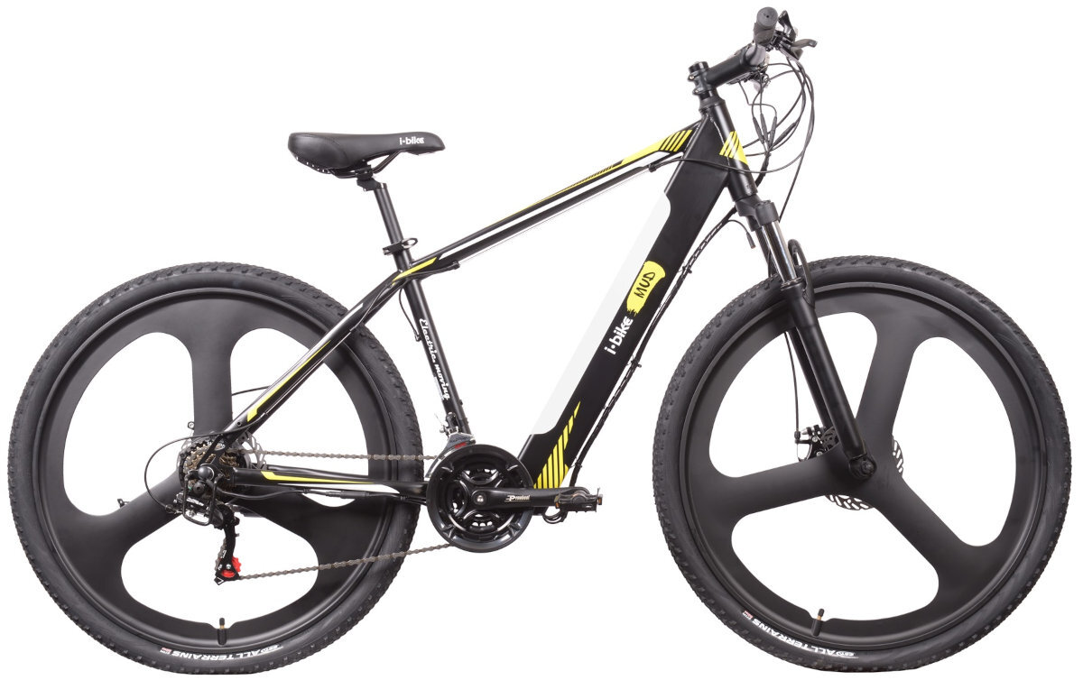 ROWER ELEKTRYCZNY MTB I-BIKE MUD 29 CZARNY M48 19 ruszaj w droge