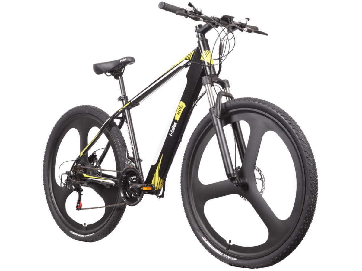 ROWER ELEKTRYCZNY MTB I-BIKE MUD 29 CZARNY M48 19 silnik