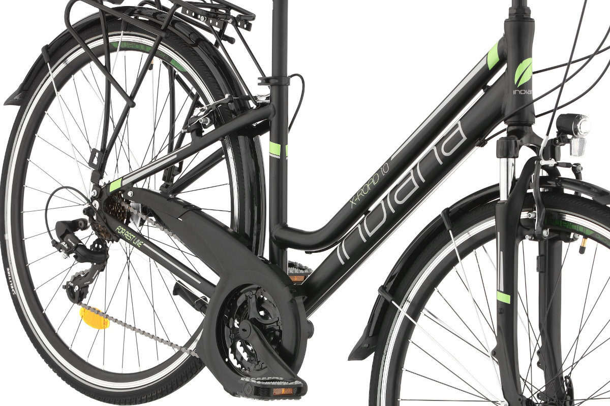 ROWER INDIANA X-ROAD 1.0 A21B D2228 Czarny hamulce