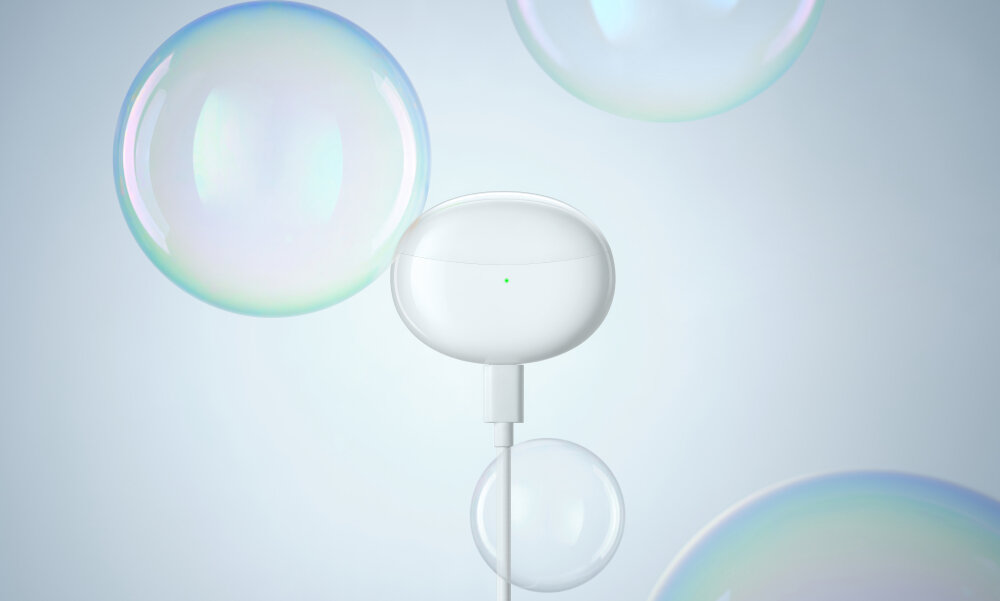 SŁUCHAWKI BLUETOOTH OPPO ENCO AIR 2 PRO W33 design wodoszczelność wodoodporność szary kolor dyskretne lekkie