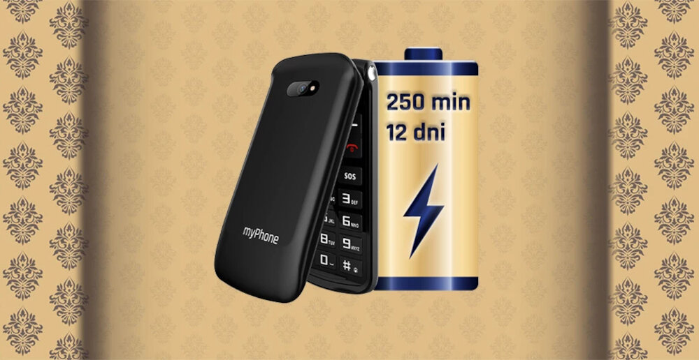 Telefon MYPHONE Waltz dlugi czas dzialania bateria