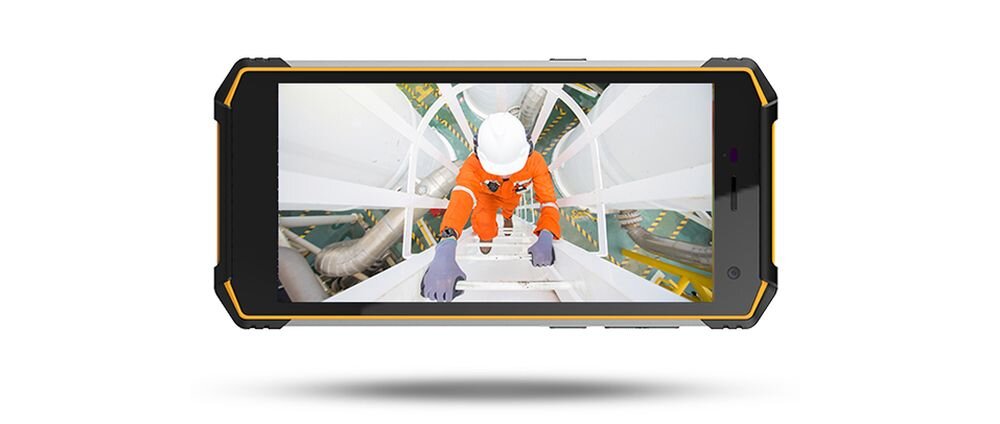 Smartfon HAMMER Energy 2 Eco ekran bateria aparat procesor ram pamięć pojemność rozdzielczość zdjęcia filmy opis dane cechy blokady system łączność wifi bluetooth obudowa szkło odporność porty muzyka transfer sieć przekątna matryca waga czujniki oled amoled ips